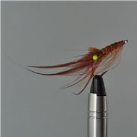 FLY1625 - Pattegris Spey hackle Saltvands krog - Str.6<br>Pattegris bundet på Saltvands krog og original spey hackle