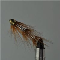 FLY3041 - Brown Bomber Silver Body 40mm.<br>