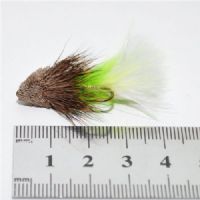 NY0753 - Marabou Muddler Chartruese White<br>