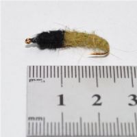 NY1332 - Caseless Caddis Ny Oliv Black - Str.8<br>