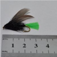 RIC0411 - All Black Muddler Green tail - Str.8<br>