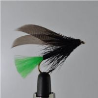 RIC0411 - All Black Muddler Green tail - Str.8<br>