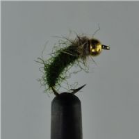 RIC0423 - GH Tungsten Caddis Green Pupa - Str.10<br>Skal du ned til fisken så er her den rigtige flue