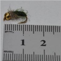 RIC0441 - Gh Tungsten Caddis Green Pupa - Str.12.<br>