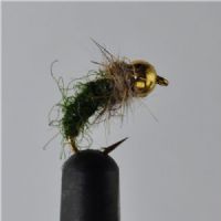 RIC0441 - Gh Tungsten Caddis Green Pupa - Str.12.<br>