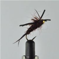 RIC0821 - Barbeless B/H Rubber leg Kaufmanns Stonefly - Str.12<br>