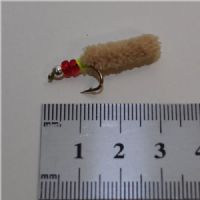 SGMAG003 - Maggot - Farve: Natur med rød og sølv hoved - Str. : 10