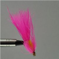 WS00114 - Long Shank - GH Herning fluen m/Propel - Farve: Gul/Pink med messing hoved og propel - Str. : 8