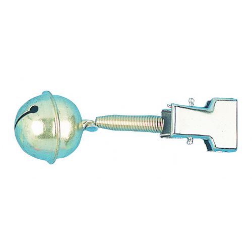 4005652111599 - Metal klokke holder for stangspids med flad klemme - Længde:8cm. - 001 1980 004<br>With flat clamp, Length 8cm.