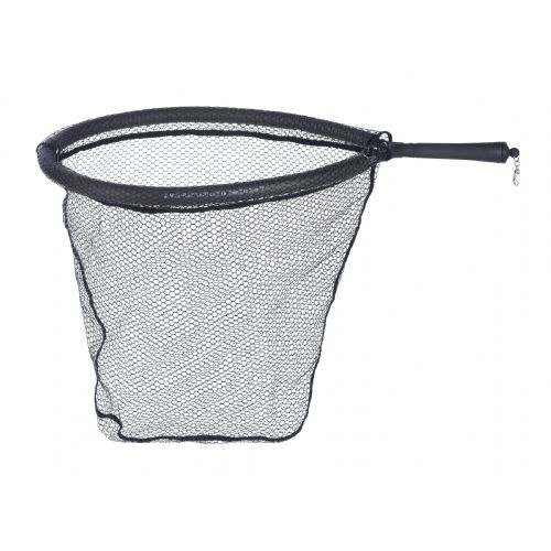 4005652171197 - Never Hook fangstnet til vadefiskeri med magnet clip - Farve:Sort - 001 8219 050<br>Our new sea trout landing net is also simply great: Extra-deep rubberised net and magnetic clip for convenient transport and easy use. The frame is encased in a buoyant material that makes the landing net float. Mesh width 8 fletline, 45 x 55cm.