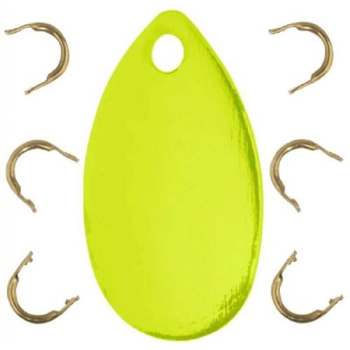 4005652186825 - Edition Sea, fladfiske spoon blade med eyelets - Længde:8cm. - Farve:Gul, UV - 001 4732 142<br>Useful accessories for all anglers, who want to construct their own systems or in order to refine existing leaders individually.