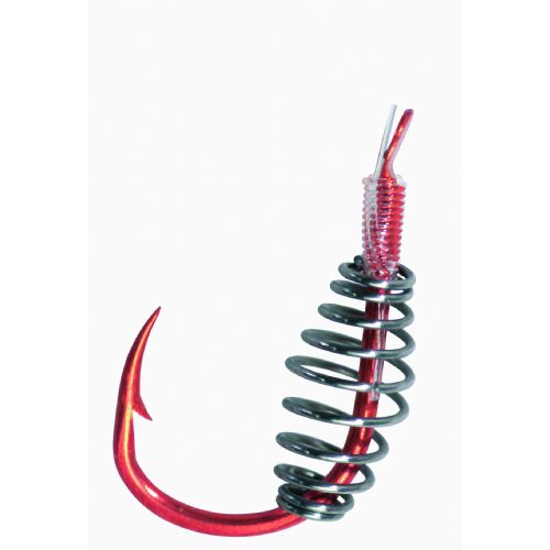 4005652199818 - Camtec Speci forfang til &oslash;rreddej, krog med spiral - Længde:140cm. - Farve:R&oslash;d - 001 7831 006<br>Camtec Speci Trout dough red, leader length 130cm #6