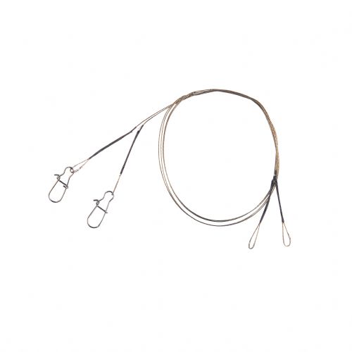 4005652292465 - 1x7 Niroflex med h&aelig;gte og loop - Længde:40cm. - Brudstyrke:12kg. - 001 4606 012<br>With snap and 1 loop, Content: 2pc.