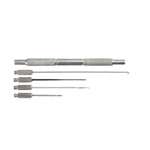4005652802640 - Edition Carp, rustfri stål boilie værktøjs sæt - 001 6300 014<br>Robust stainless steel set, consisting of handle and 4 screw-on attachments.