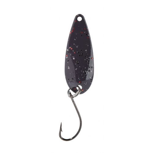 4005652821665 - Pro Staff Series Swindler Spoon - 30mm. - Vægt:2.3g. - Farve:Sort glimmer - 001 6067 214<br>With a tumbling run for more passive trouts. Can be guided extremely slow. Top in the cold season.