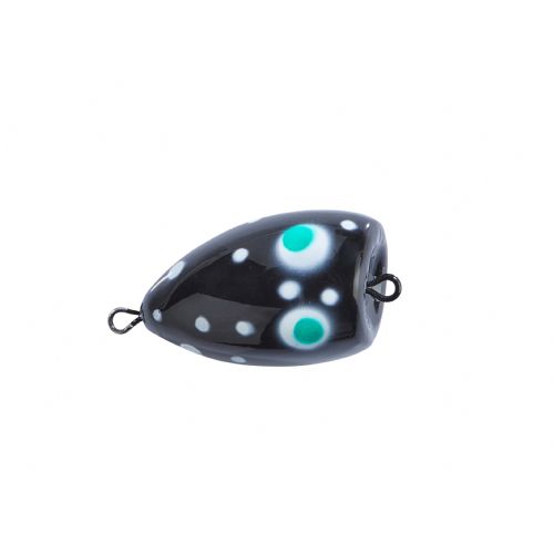 4005652826547 - Popper "Splash” - 30mm. - Vægt:2.8g. - Farve:Sort, UV - 001 6080 001<br>The „Splash“ is perfect for fishing in summer when the fishes are more passive. The Popper is tied to a leader and the hook is baited with natural baits or our Trout Collectors. The popper is twitched over the surface and this creates popping noises and imitates food which is falling in the water and attracts trouts. Can also be used as a pilot float.