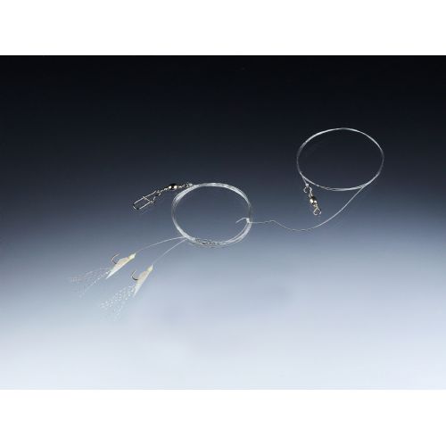 4005652828732 - Edition Sea, sildeforfang, holografisk - Længde:140cm. - Farve:Holo - 001 4792 120<br>Edition Sea Fluo Herring system Holo 140cm 0,40/0,30mm 2x#10