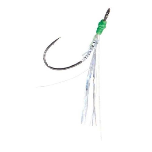 4005652831022 - Trout Attack, spoon krog - Farve:S&oslash;lv Glitter - 001 6045 506<br>On difficult days, success rides on little things. Simply replace the spoon hook with this one with glitter threads. With chemically sharpened tip.