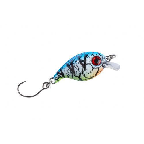 4005652835211 - Trout Attack Thunder wobbler - 30mm. - Vægt:2g. - Farve:Farve E - 001 6093 005<br>Floating trout crank hard bait with cool UV-active colours that bring in the strikes. With rattles in its body. The hook tip has been sharpened chemically.