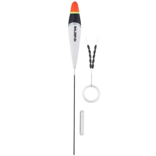 4005652839103 - Trout Attack, B. Slim Jim fl&aring;d med glaslod og gummistoppere - Vægt:5g. - 001 6090 105<br>First-class float sets consisting of high-quality trout floats with small bodies, matching glass weights, triple swivels and line stoppers.