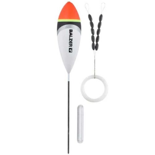4005652839196 - Trout Attack, E. Slim Jim fl&aring;d med glaslod og gummistoppere - Vægt:2g. - 001 6090 402<br>First-class float sets consisting of high-quality trout floats with small bodies, matching glass weights, triple swivels and line stoppers.