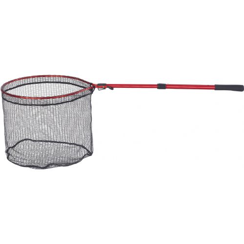 4005652841199 - Shirasu flipnet med fjederpåvirket teleskopstang, str. L, rød
Netdybde: 50 cm
Maskestørrelse: 15 mm
Str. 72x60x6cm
Håndtagets længde: 66-90 cm
Transportlængde: 72 cm

Det ideelle fangstnet til all lystfiskere. Fangstnettet kan betjenes med 1 hånd under brug. Under fiskeri kan nettet sættes fast i bæltet med den indbyggede bælteclips. Nettet kan derved nemt klikkes af bæltet og foldes ud med en simpel bevægelse med bare én hånd. For at forlænge håndtaget trykkes blot på den lille fjederpåvirkede knap, og teleskopstangen skyder automatisk ud i fuld længde.
Selve netdelen er gummibelagt. Håndtaget er belagt med Duplon.