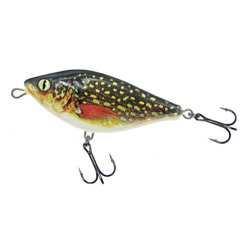 4005652853031 - Shirasu Jerk Bait wobler - 100mm. - Vægt:42g. - Farve:Pike - arbejdsdybde130cm - Baittype:Jerk Bait - 001 3356 002<br>Absolute top-class hardbait: Developed by our Shirasu Pro Staff team, produced in the EU! The hardbait features the highest quality workmanship and technical sophistication, including TSS (Twin Top Water System) or Cast & Balance systems. The true value of a high-quality hardbait, however, only becomes apparent when you look at its performance, which ultimately decides whether it is a success or a failure. Each type of hardbait in the Shirasu series has its own individual features, precisely matched to the type of guide and the expected target fish. The Twitch hardbait, for example, swings out sideways (Walk the Dog), the Asp hardbait vibrates at a high frequency and the Deep Diver is aggressive. Our Pro Staffers have spent countless
hours and tests on the water optimising these features. Each individual hardbait is put through a test basin at the manufacturer’s before delivery. This means that you can be 100% sure that only perfectly running hardbaits leave the production.
All plugs are lead-free and fitted with steel balls. Caution: extremely sharp trebles! 

The Shirasu Jerk Bait is easy to jerk and reel in. When jerked, it breaks out sideways. When reeling in monotonously, it runs through the water with S-curves. The Shirasu Jerk has a special feature: If you make a recovery stop, it slowly sinks down flanking. This flanking sink appears to trigger an impulse in the pikes, as it is in this phase that they often attack. Diving depth 8cm: 1.1m, 10cm: 1.3m, 12cm: 1.5m.