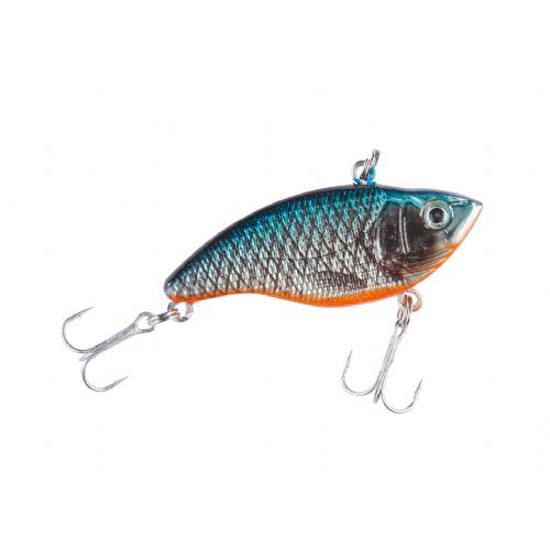 4005652854205 - Colonel UV Striker. Lipless - 55mm. - Vægt:9g. - Farve:Rotauge - Baittype:Synkende - 001 3474 018<br>Colonel UV STRIKER - luring hardbaits at affordable prices. The brand new Colonel UV Striker impress with great new decors that are currently fished in Japan and the United States. In addition to the good running properties. the secret of these hardbaits is that they are all UV active. Especially in murky water and at dusk an immense advantage. All hardbaits are equipped with matt silver chemically sharpened round-bent treble hooks. 

This sinking hardbait has no diving scoop. It is simply reeled in. creating very strong vibrations. attracting the side lines of the predators. At 5.5cm it is ideal for perch. chub and asp. Type: sinking.