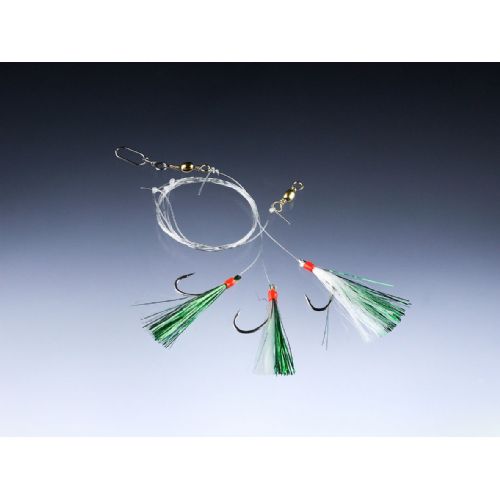 4005652855776 - Edition Sea, makrelforfang - Længde:180cm. - Farve:Gr&oslash;n - 001 4737 001<br>Mackerel leader green, 1.80m, 0.40/0.60 fletline, hook size 1