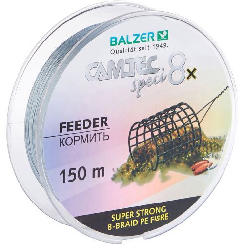 4005652859620 - Camtec Speci 8x fletline - Rullekapacitet:150M. - Brudstyrke:9kg. - Farve:Mørkgrå - Variant:Feeder - 001 2078 012<br>Speci 8x: our new line with 8-fold braiding and a sensational price/performance ratio!
Our Speci line is now also available as an 8-fold high-performance line which is in terms of colors and diameter precisely tailored to the respective target fish or fishing method. 
The lines are made of 100% PE fibers! 

Features: 8-fold braiding, Round braiding, 100% PE fibre, High load-bearing capacities, Soft surface, High abrasion resistance, Extremely little stretching, UV protected.
