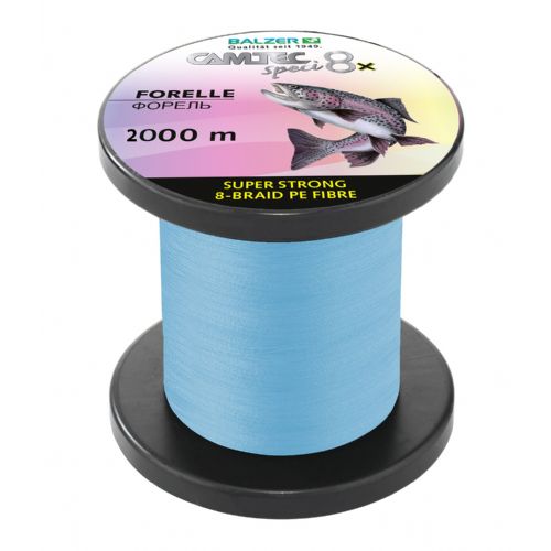 4005652869599 - Camtec Speci 8x - Tykkelse: 0,06mm - Styrke: 4,0 kg - Farve Blå - Længde 2000m