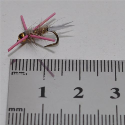 DRY0461 - B/H Hares Ear rubber leg - Str.12<br>