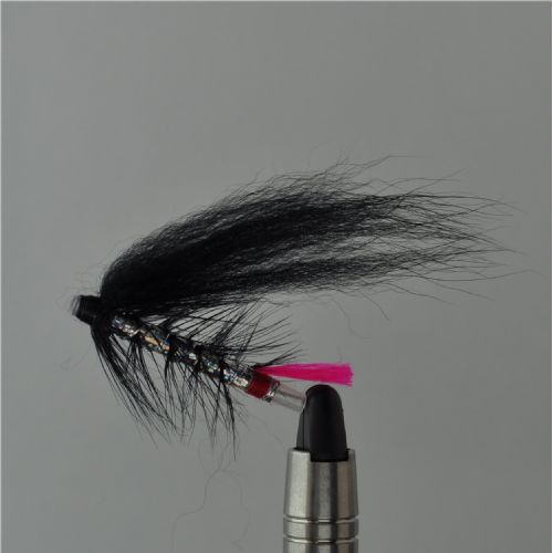 FLY1015 - Black&Silver pink tail 40mm<br>