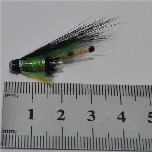 FLY1051 - Laxa no.6  Tube (Northern light) - Str.20mm<br>En meget anvendt tube i det nordnorske op på mIslan , fisker rigtig godt allover