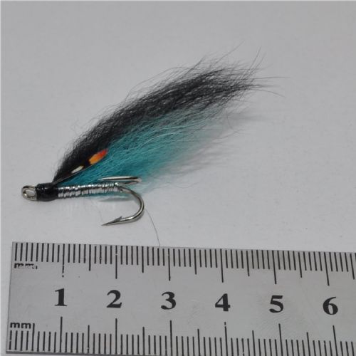 FLY1132 - Midtnight Blue SALAR Hook sølv - Str.6<br>
