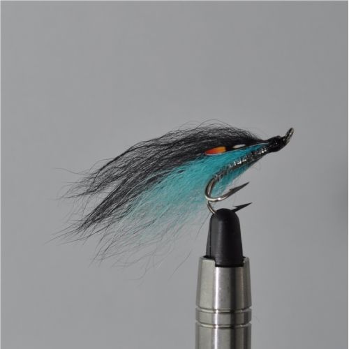 FLY1132 - Midtnight Blue SALAR Hook sølv - Str.6<br>
