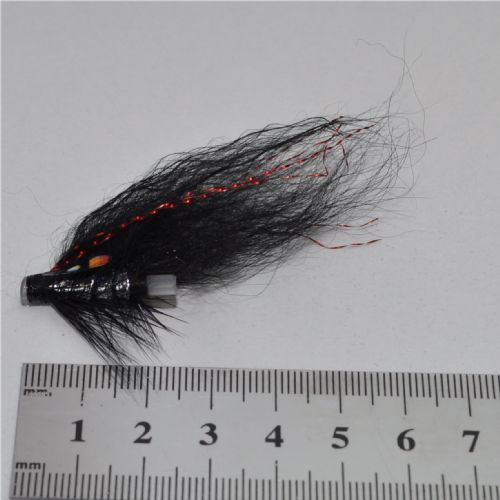 FLY1221 - Black Tempel dog silver body 25mm<br>