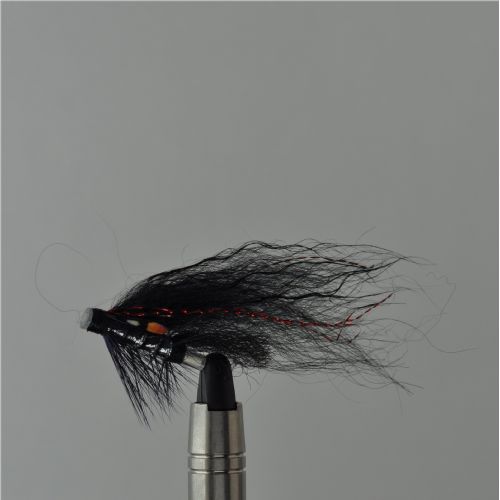 FLY1221 - Black Tempel dog silver body 25mm<br>