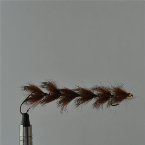 FLY1725 - Hugorm 11cm<br>Tandem flue<BR>
Effektiv kystflue børste imitation