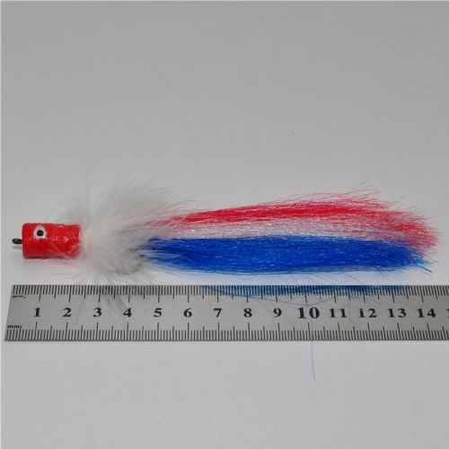 PI0524 - Copper glitter red head  - Str.2<br>EN SIKKER FLUE TIL DE STORE GEDDER