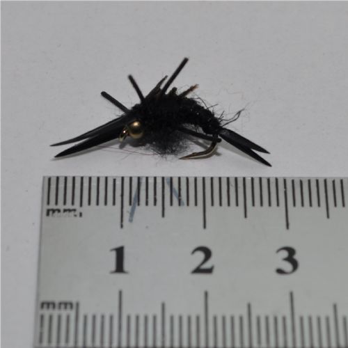 RIC0821 - Barbeless B/H Rubber leg Kaufmanns Stonefly - Str.12<br>