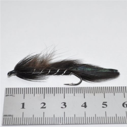 STR0112 - Black Matuka AHREX - Str.4<br><span data-mce-fragment= tomme/5cm1 tomme/5cm>Fluen til de store ørreder, specielt om natten</span>
