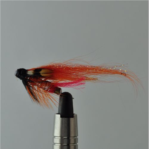 TUB0343 - Brass Red Tempel Dog j.c 20mm<br>Messing tube til blandt andet flom fiskeri og det tidlige forår