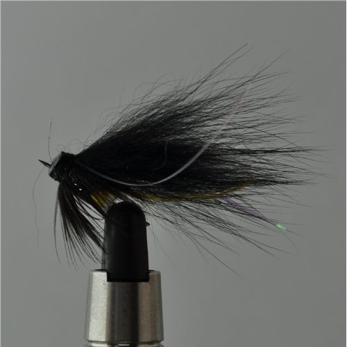TUB0441 - Black & silver yellow  tail 10mm<br>Klar vands mønster