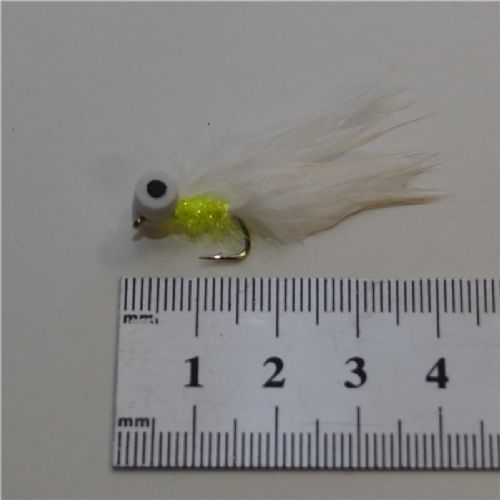 WSF031 - Dolly Foam - Farve: Chartreuse med hvid hale og skum øjn - Str. : 10